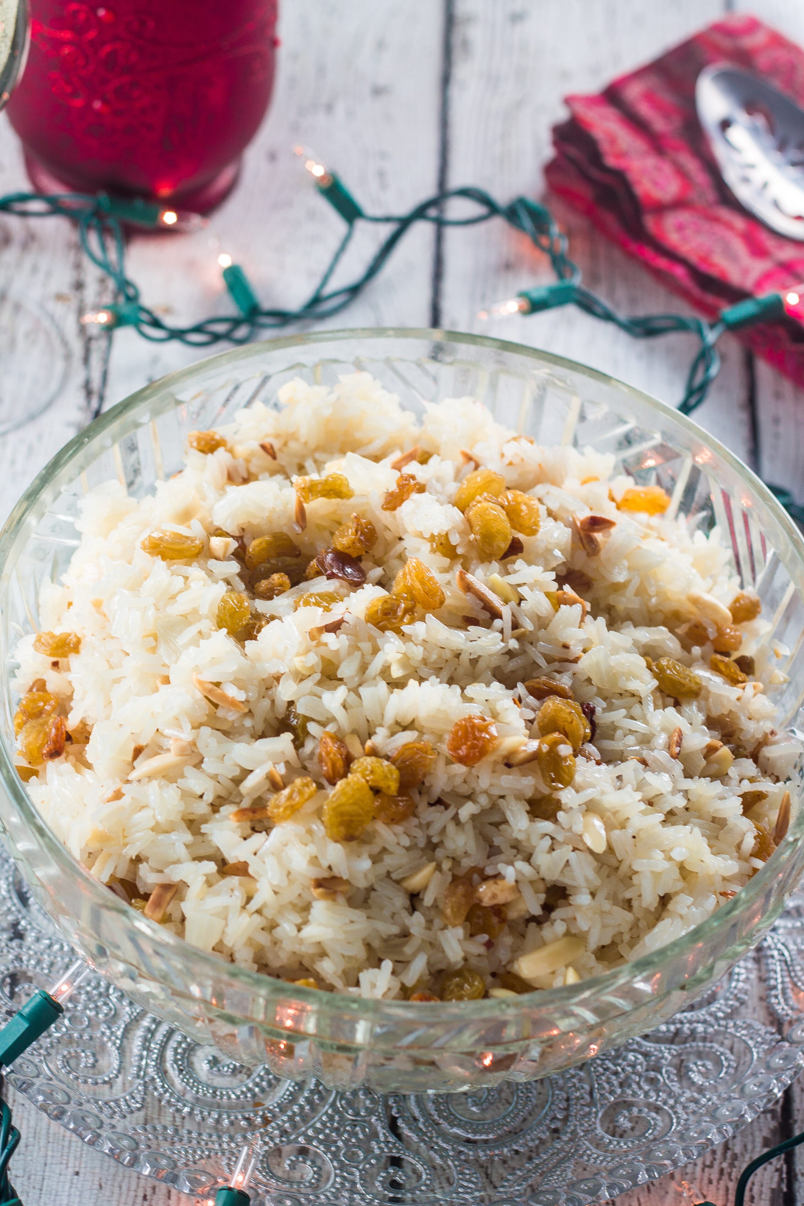 Rice with Almonds and Raisins - Olivia's Cuisine