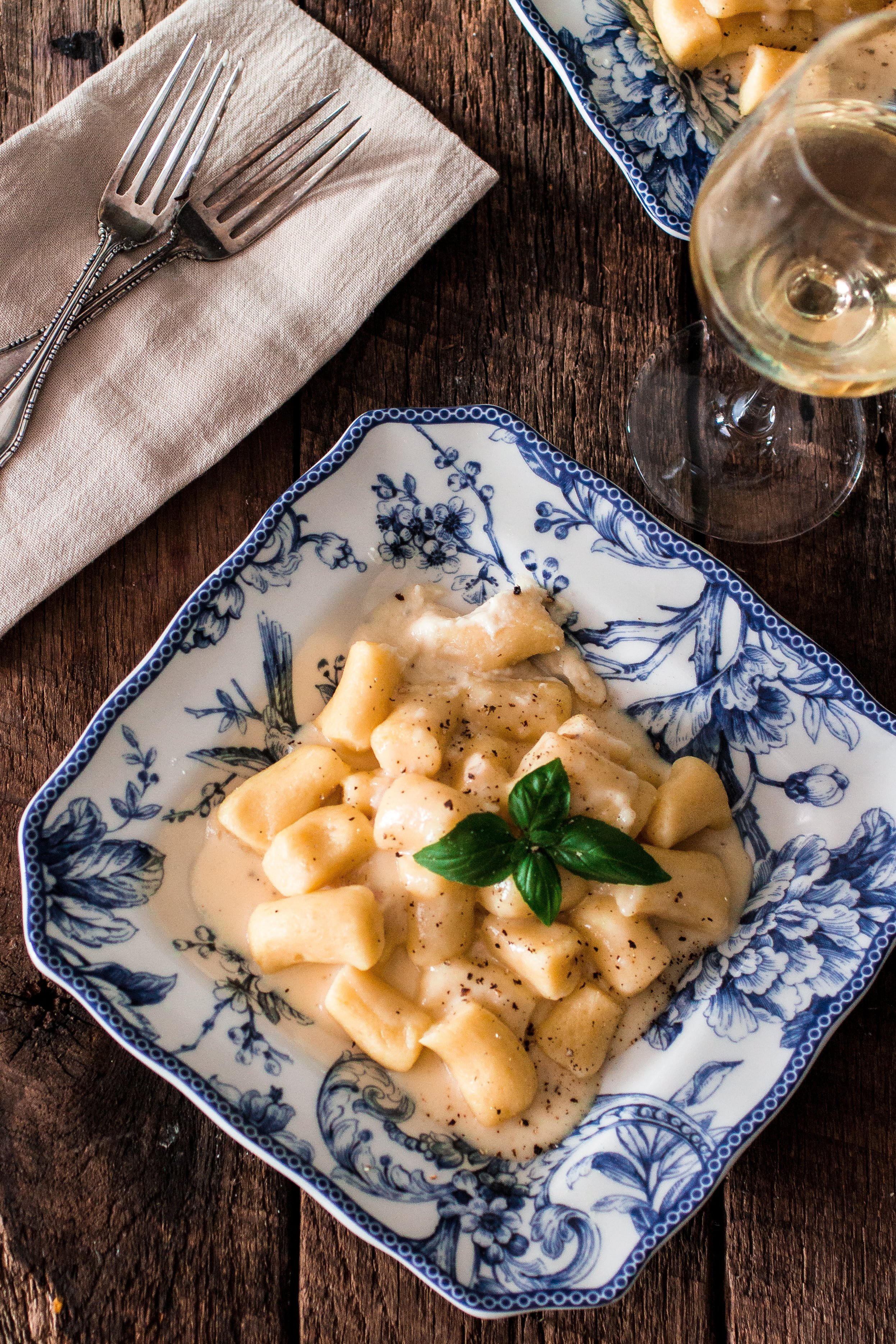 Gnocchi with Creamy Asiago Sauce Olivia's