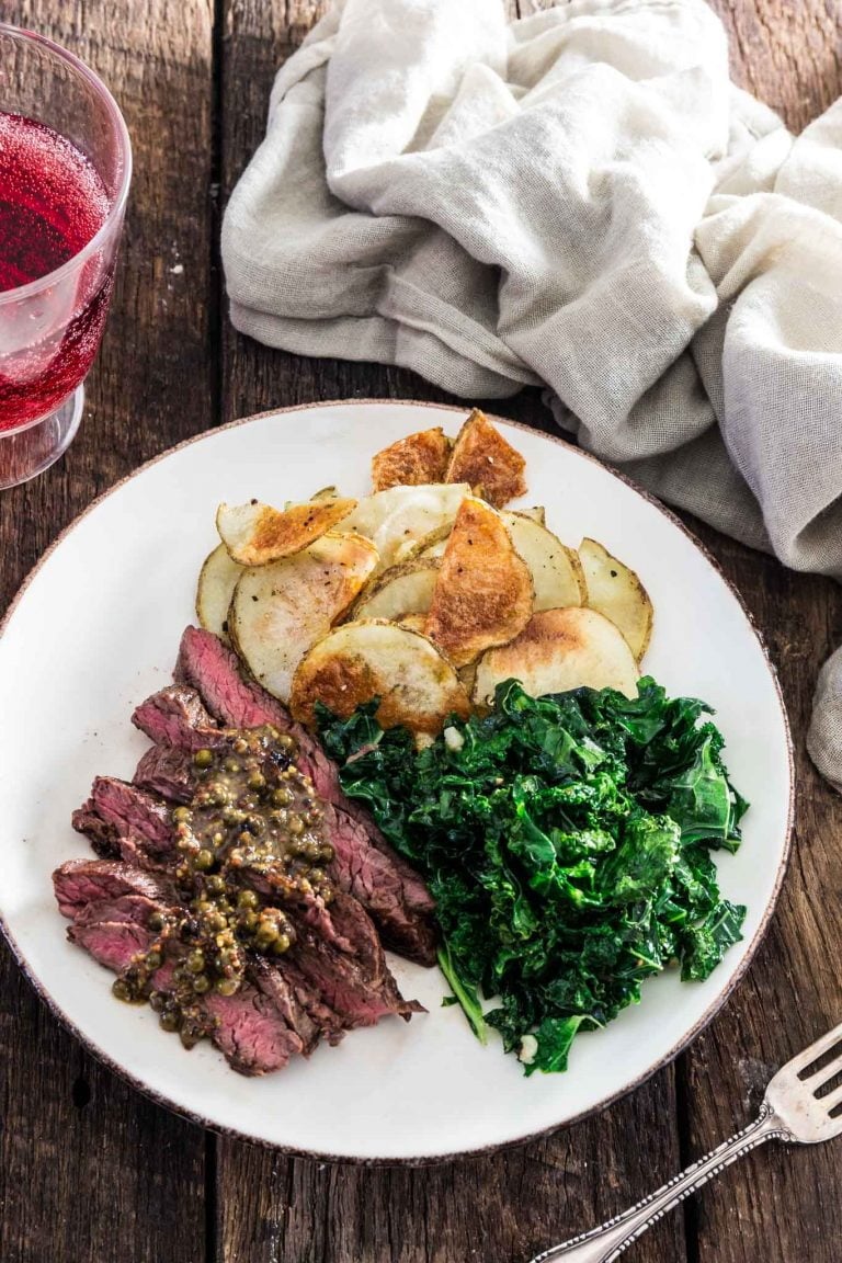 Steak with Green Peppercorn Sauce Olivia's Cuisine