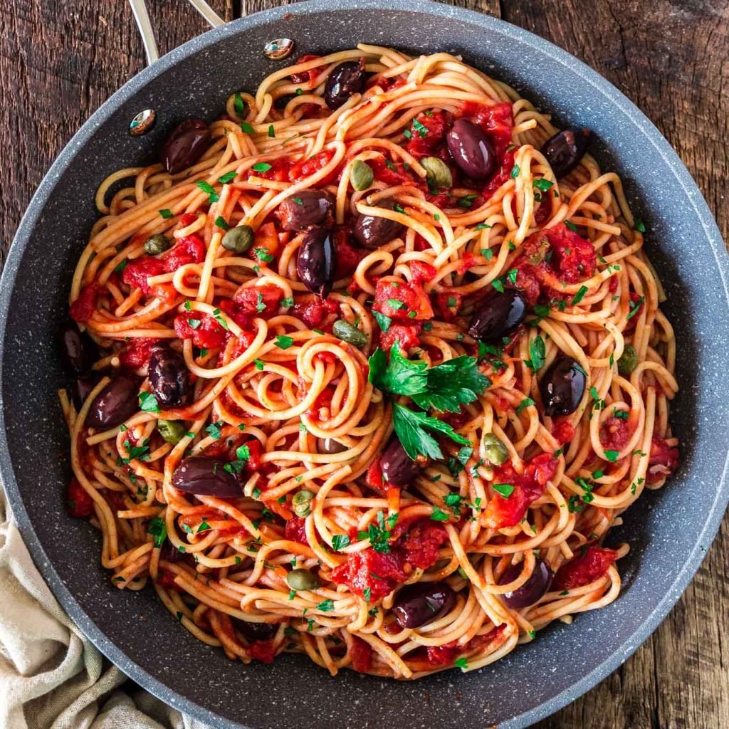 Spaghetti alla Puttanesca - Olivia&amp;#39;s Cuisine