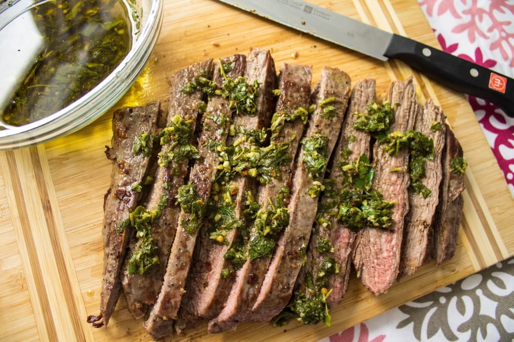 Maminha Grelhada com Molho Chimichurri