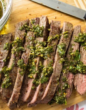 The World Cup Gourmet Series – Argentina: Grilled Flank Steak with Chimichurri Sauce