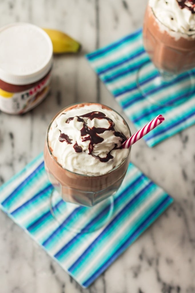 Banana Nutella Milkshake | www.oliviascuisine.com