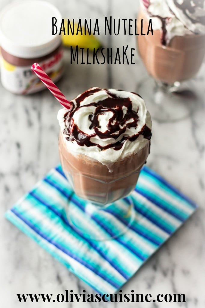 Banana Nutella Milkshake | www.oliviascuisine.com