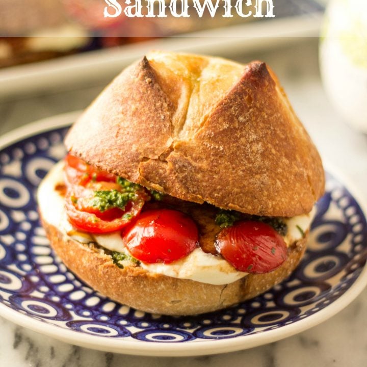 Pesto Caprese Sandwich