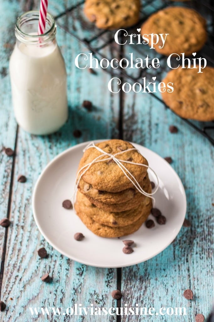 Crispy Chocolate Chip Cookies | www.oliviascuisine.com