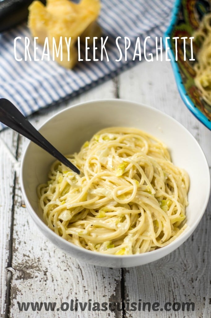 Creamy Leek Spaghetti | www.oliviascuisine.com