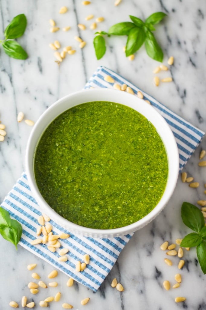 Homemade Basil Pesto | www.oliviascuisine.com