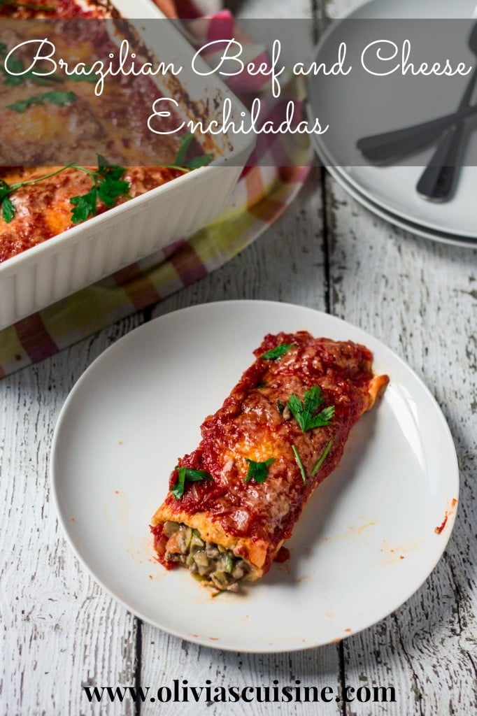 Brazilian Beef and Cheese Enchiladas | www.oliviascuisine.com