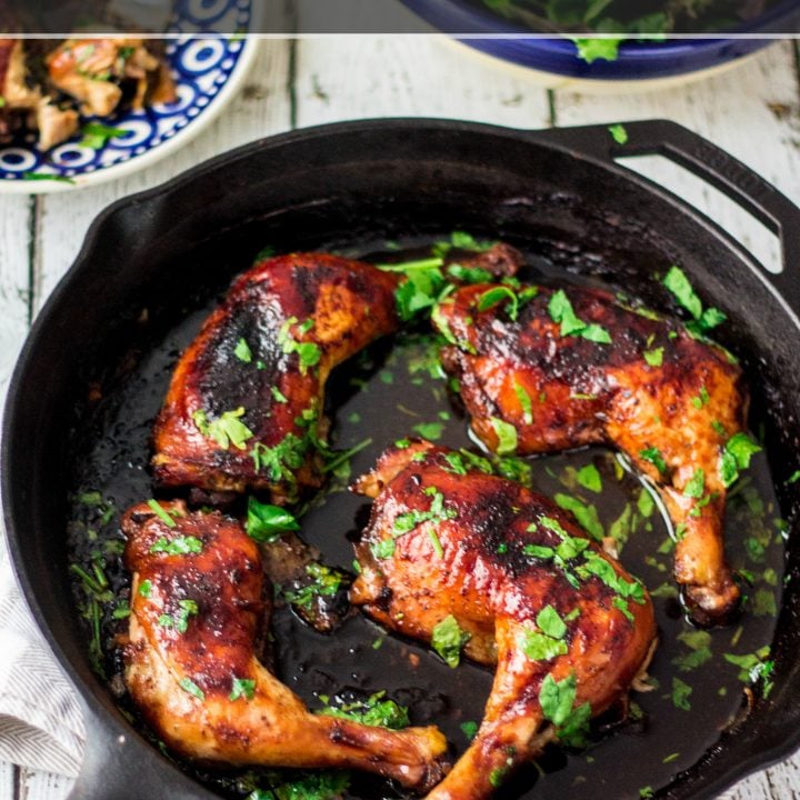 Beer & Honey Roasted Chicken Thighs | www.oliviascuisine.com