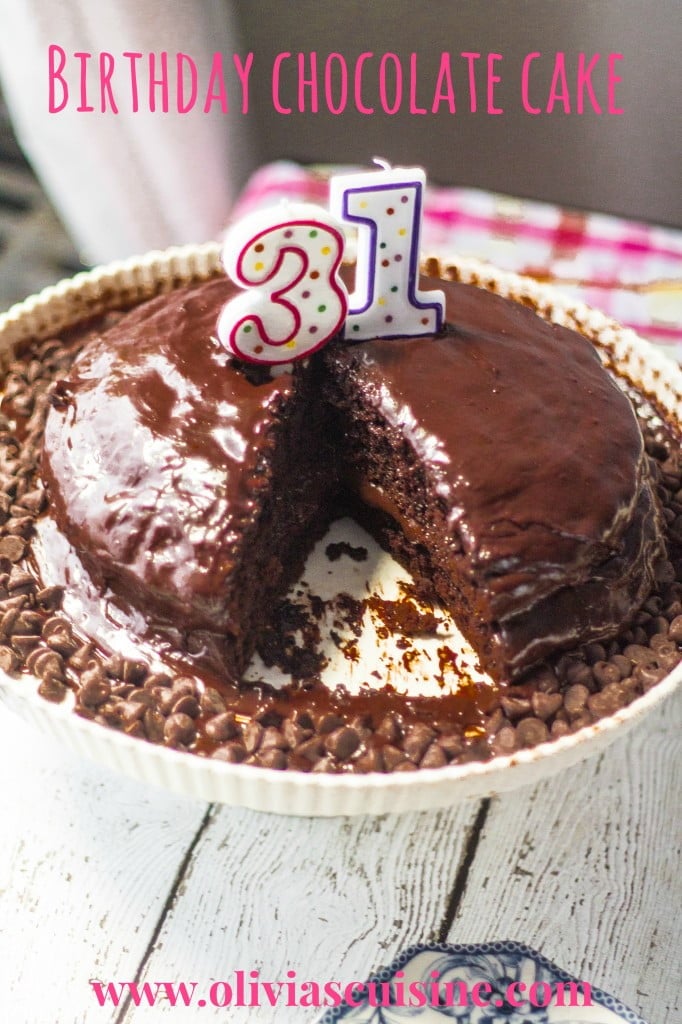 Birthday Chocolate Cake | www.oliviascuisine.com