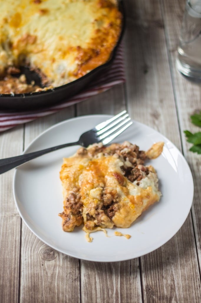 Beef and Mashed Potatoes Casserole  | www.oliviascuisine.com