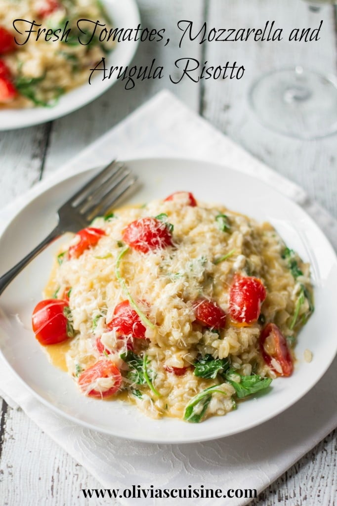 Fresh Tomatoes and Arugula Risotto | http://homemaderecipes.com/course/pastas-bread/14-risotto-recipes/