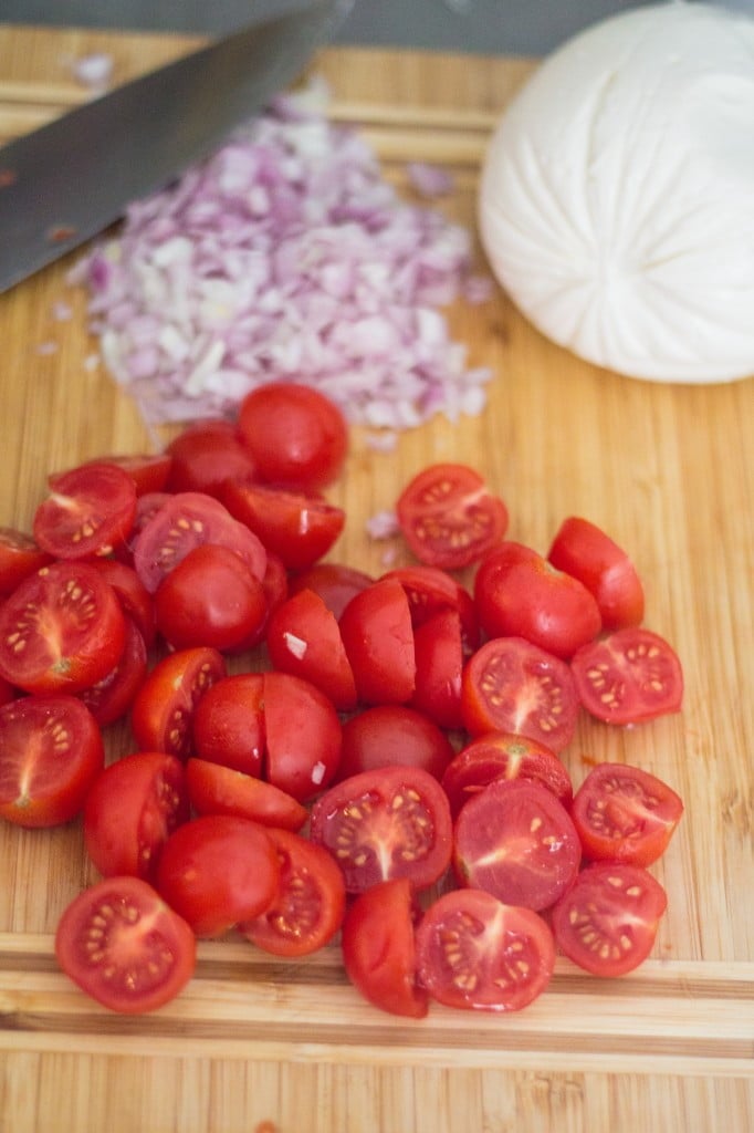 Fresh Tomatoes, Mozzarella and Arugula Risotto | www.oliviascuisine.com