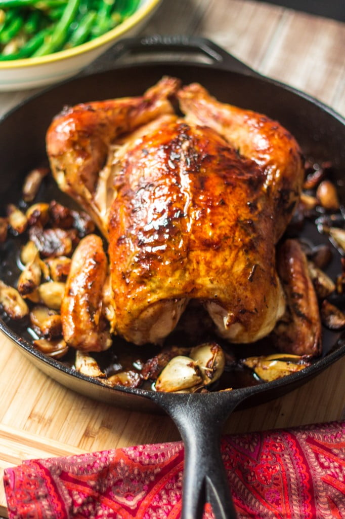 Roasted Chicken with 40 Cloves of Garlic | www.oliviascuisine.com