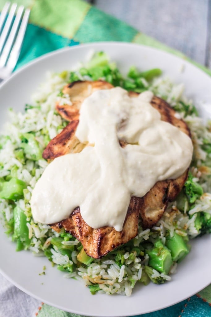 Grilled Chicken with Creamy Lemon Sauce | www.oliviascuisine.com