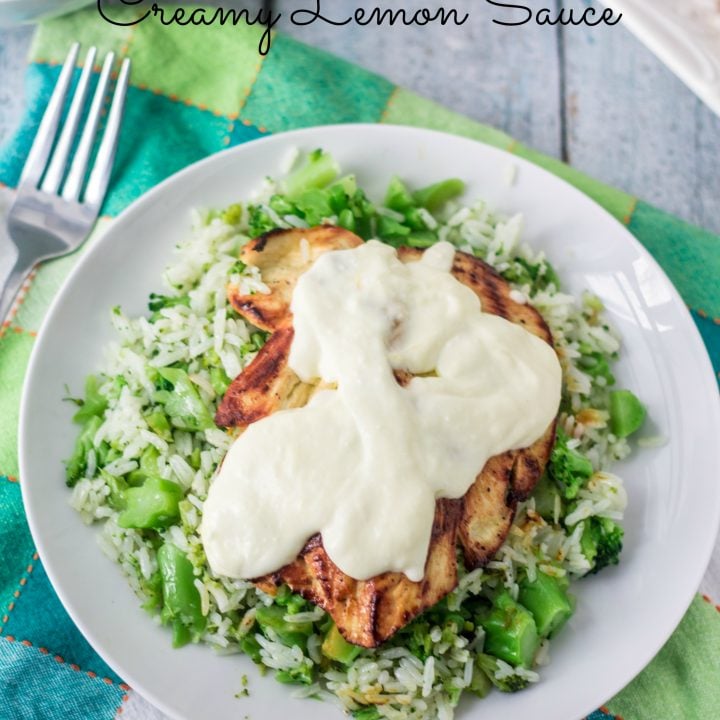 Grilled Chicken with Creamy Lemon Sauce | www.oliviascuisine.com