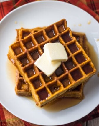 Pumpkin Spice Waffles