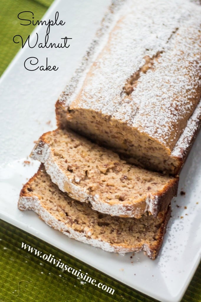 Simple Walnut Cake | www.oliviascuisine.com