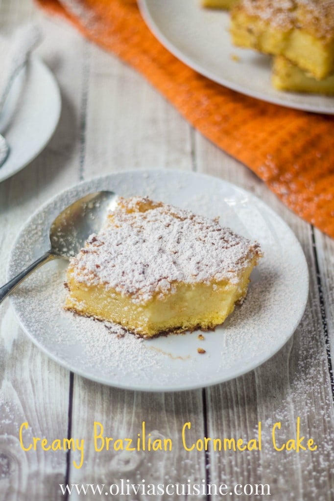 Creamy Brazilian Cornmeal Cake | www.oliviascuisine.com