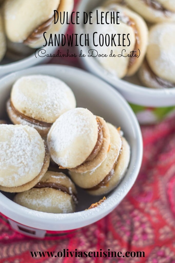 Dulce de Leche Sandwich Cookies (Casadinhos de Doce de Leite) | www.oliviascuisine.com