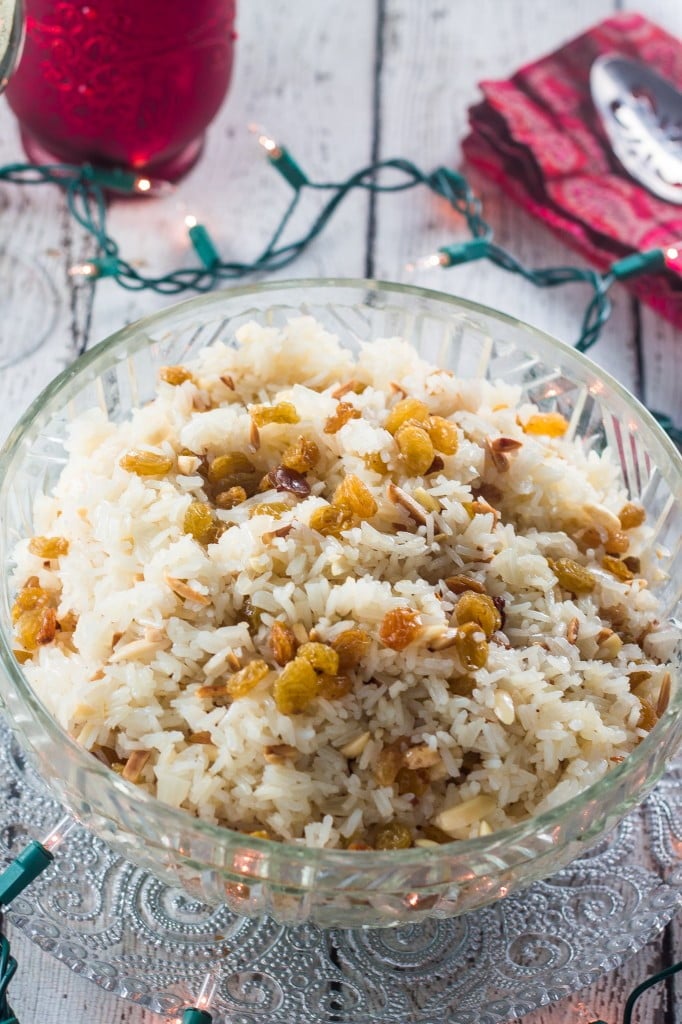 Rice with Almonds and Raisins | www.oliviascuisine.com