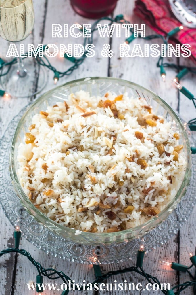 Rice with Almonds and Raisins | www.oliviascuisine.com