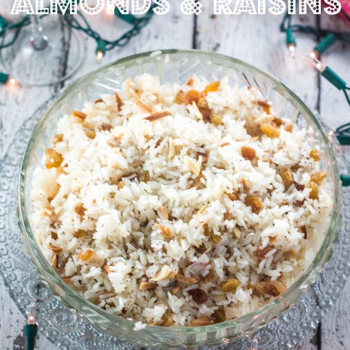 Rice with Almonds and Raisins | www.oliviascuisine.com