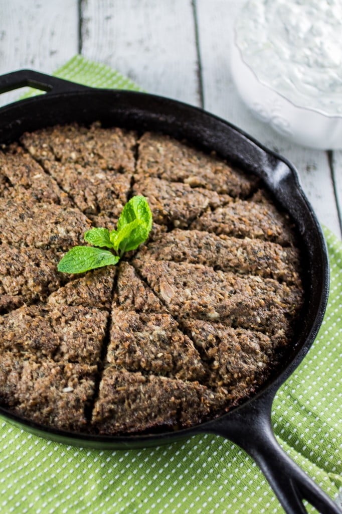 Baked Kibbeh (with Cucumber Yogurt Dip) | www.oliviascuisine.com