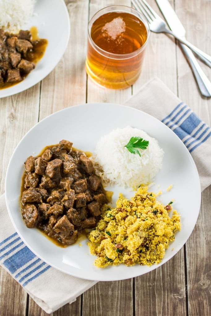 Brazilian Beef Stew (Picadinho) with Banana Farofa | www.oliviascuisine.com