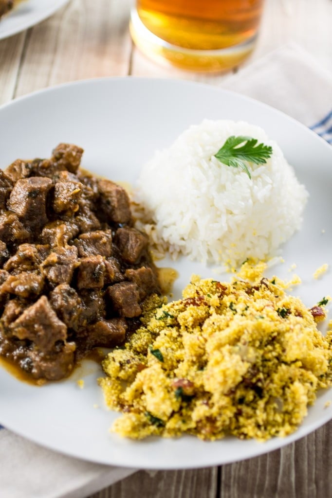 Brazilian Beef Stew (Picadinho) with Banana Farofa | www.oliviascuisine.com