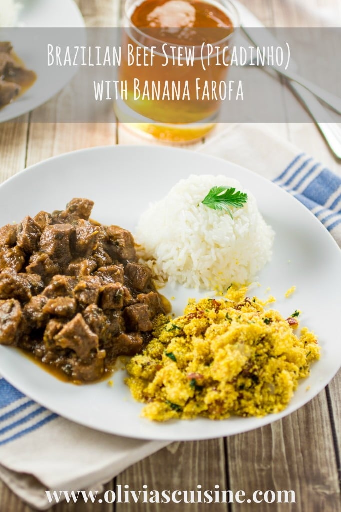 Brazilian Beef Stew (Picadinho) with Banana Farofa | www.oliviascuisine.com