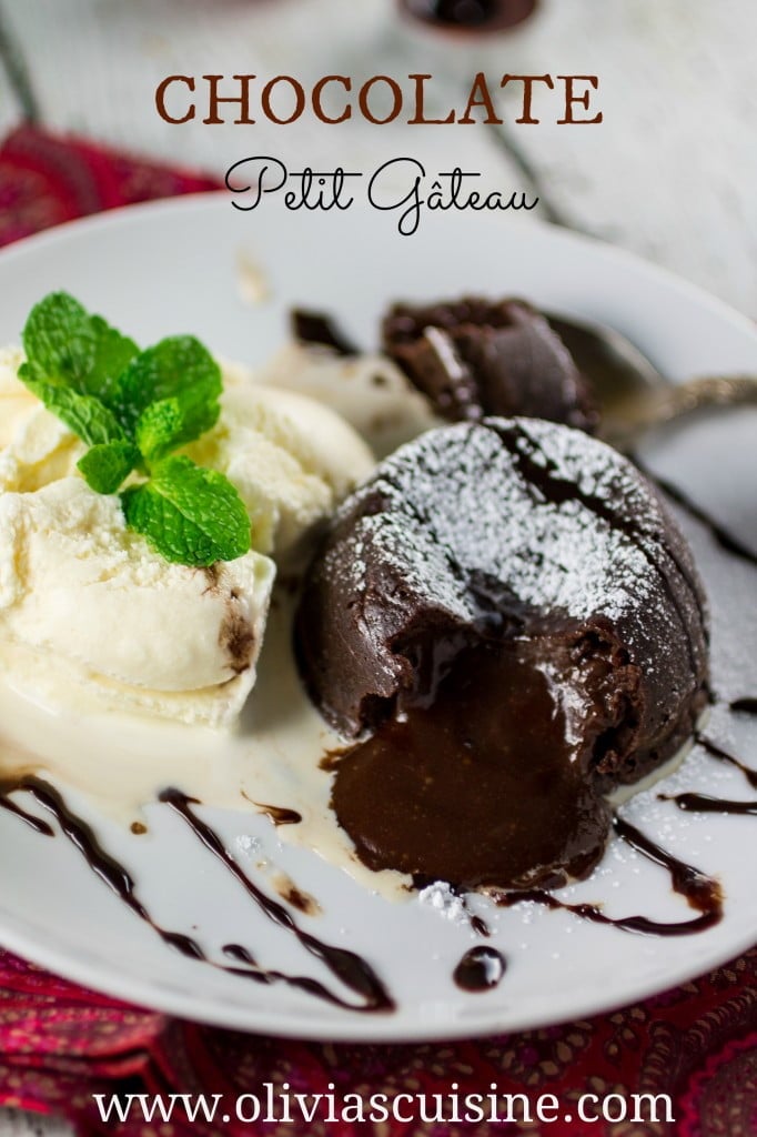 Chocolate Petit Gateau - Olivia's Cuisine