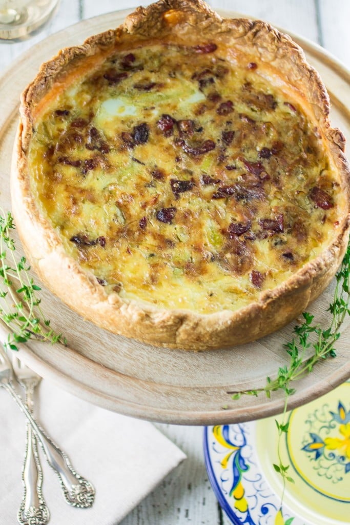 Gruyère, Bacon and Leek Quiche | www.oliviascuisine.com