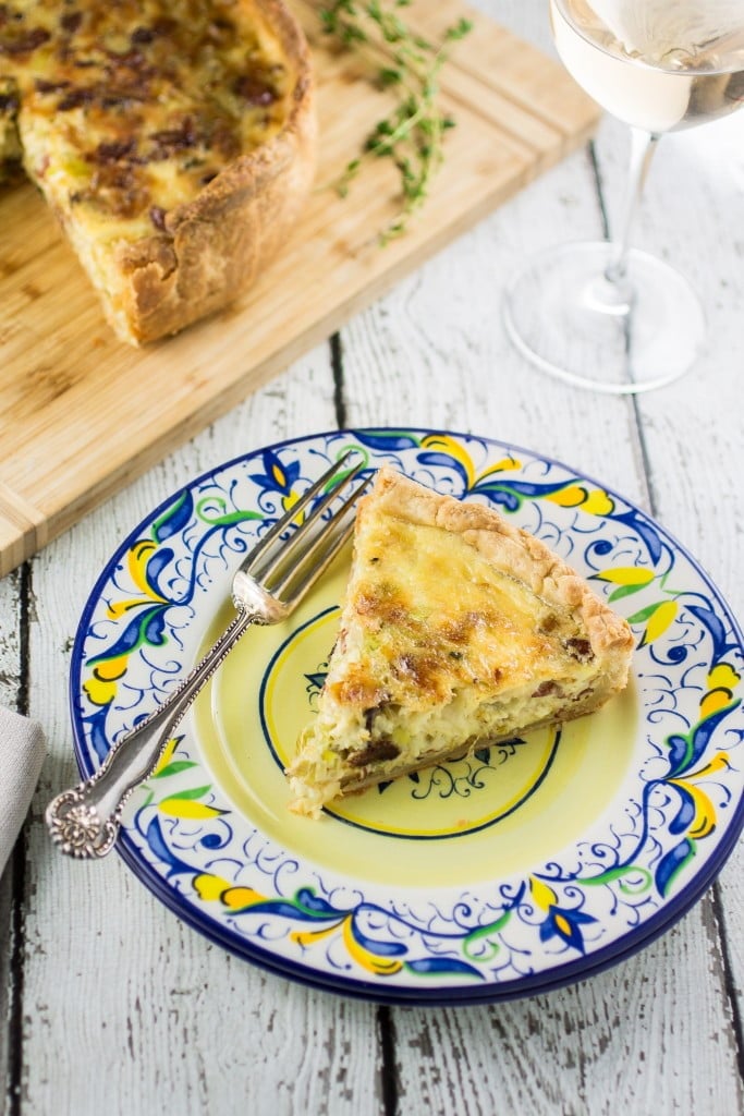 Gruyère, Bacon and Leek Quiche | www.oliviascuisine.com