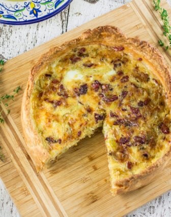 Gruyère, Bacon and Leek Quiche