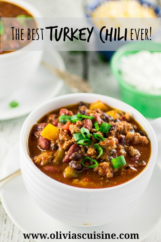 The Best Turkey Chili Ever! | www.oliviascuisine.com