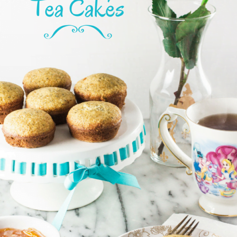 The Disney Gourmet Series - Alice's Earl Grey Tea Cakes | www.oliviascuisine.com | Inspired by Alice in Wonderland, these Earl Grey Tea Cakes are perfect for any tea party or brunch!