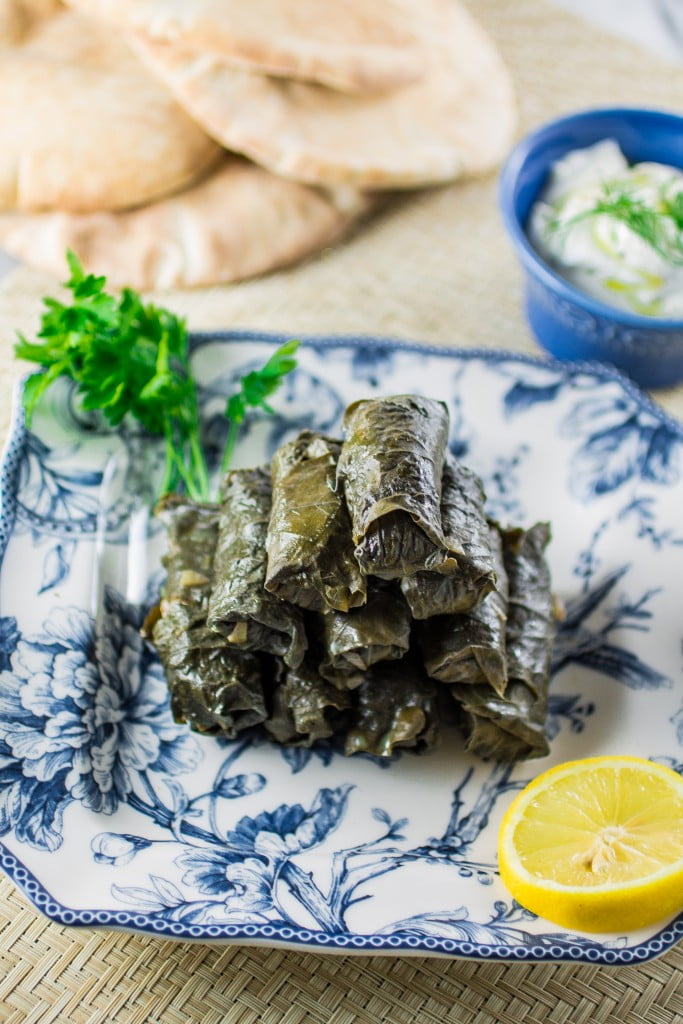 Meat & Rice Stuffed Grape Leaves | www.oliviascuisine.com