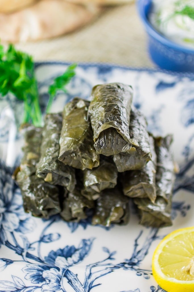 Meat & Rice Stuffed Grape Leaves | www.oliviascuisine.com