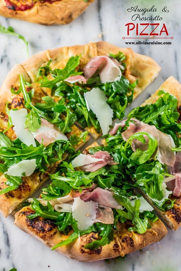 Arugula and Prosciutto Pizza | www.oliviascuisine.com