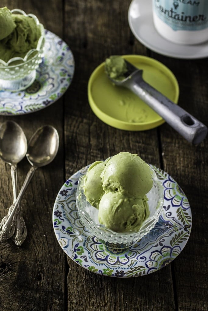 Avocado Ice Cream | www.oliviascuisine.com | Summer is here and it's time to indulge in this creamy, mouth-watering, delicious Avocado Ice Cream! No eggs, easy to make (in the blender), ice cream machine optional! 