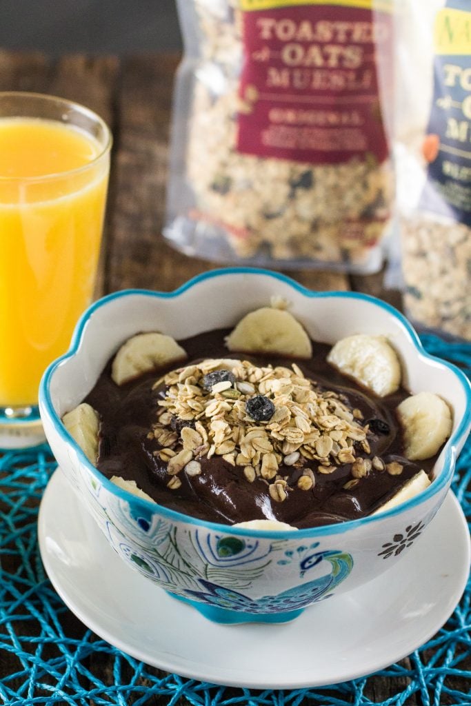 Brazilian Acai Bowl | www.oliviascuisine.com | A quick and easy breakfast that is packed with energy, antioxidants, protein and vitamins. Oh, did I mention it is vegan? :) 