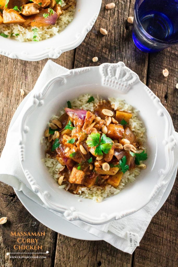 Massaman Curry Chicken | www.oliviascuisine.com | Make delicious Thai food at home with this easy and simple recipe!