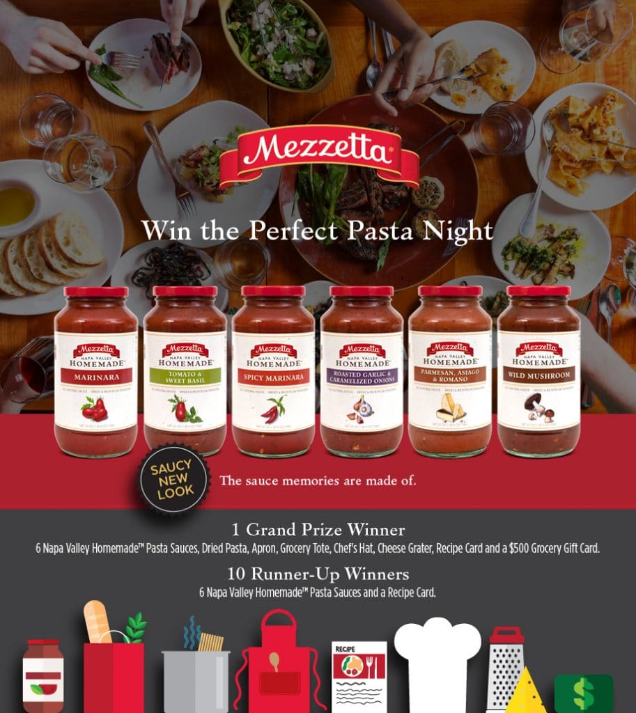 Mozzetta Perfect Pasta Night Giveaway