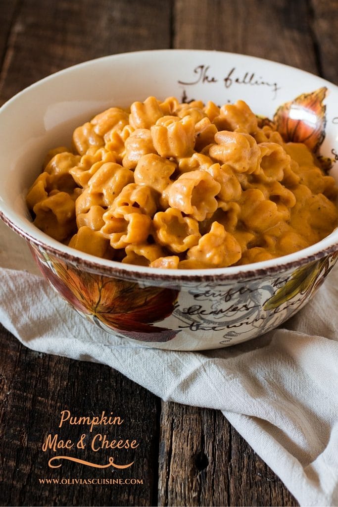 Pumpkin Mac and Cheese | www.oliviascuisine.com | A comforting Fall dish!