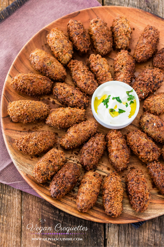 Vegan Croquettes | www.oliviascuisine.com | Who knew vegan croquettes could be this good? Made with Gardein's Beefless Ground! #sp #gardein, #meetchef, #meatless, #recipe, #healthy, #OMGardein