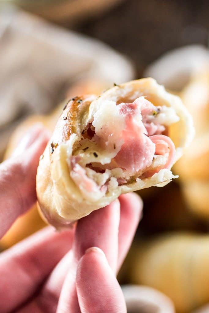 Brazilian Ham and Cheese Rolls | www.oliviascuisine.com | A delicious and easy snack for back to school! Make sure you save some for yourself, cause the kids will wanna devour the whole batch!