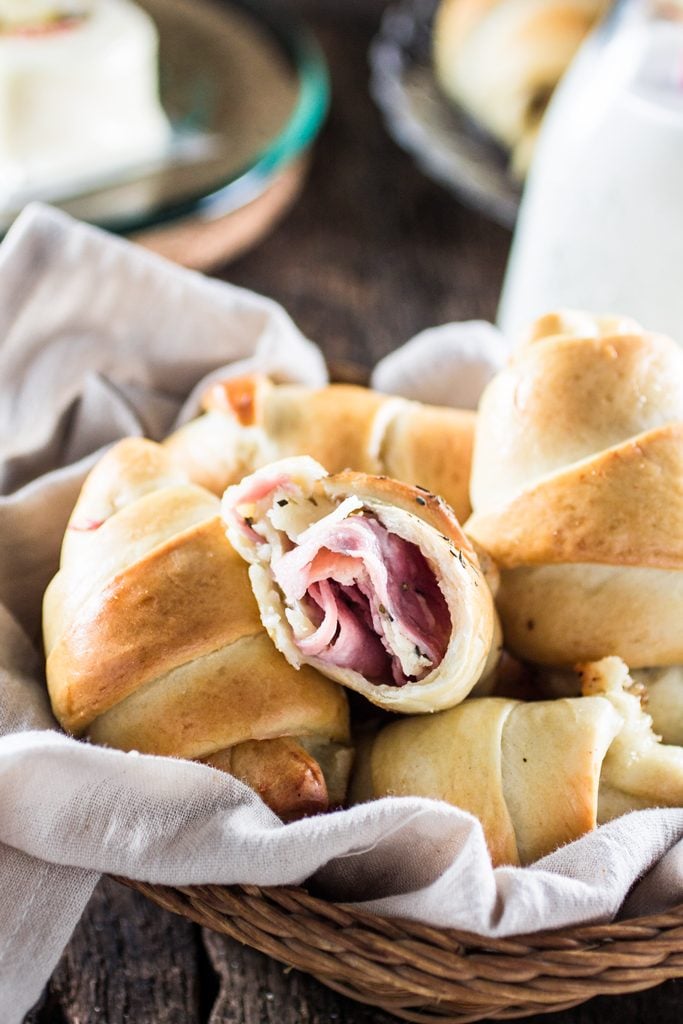 Brazilian Ham and Cheese Rolls | www.oliviascuisine.com | A delicious and easy snack for back to school! Make sure you save some for yourself, cause the kids will wanna devour the whole batch!