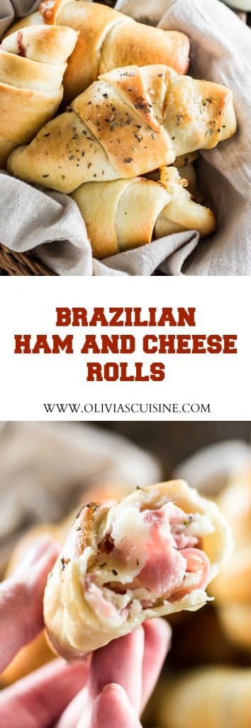 Brazilian Ham and Cheese Rolls | www.oliviascuisine.com | A delicious and easy snack for back to school! Make sure you save some for yourself, cause the kids will wanna devour the whole batch!